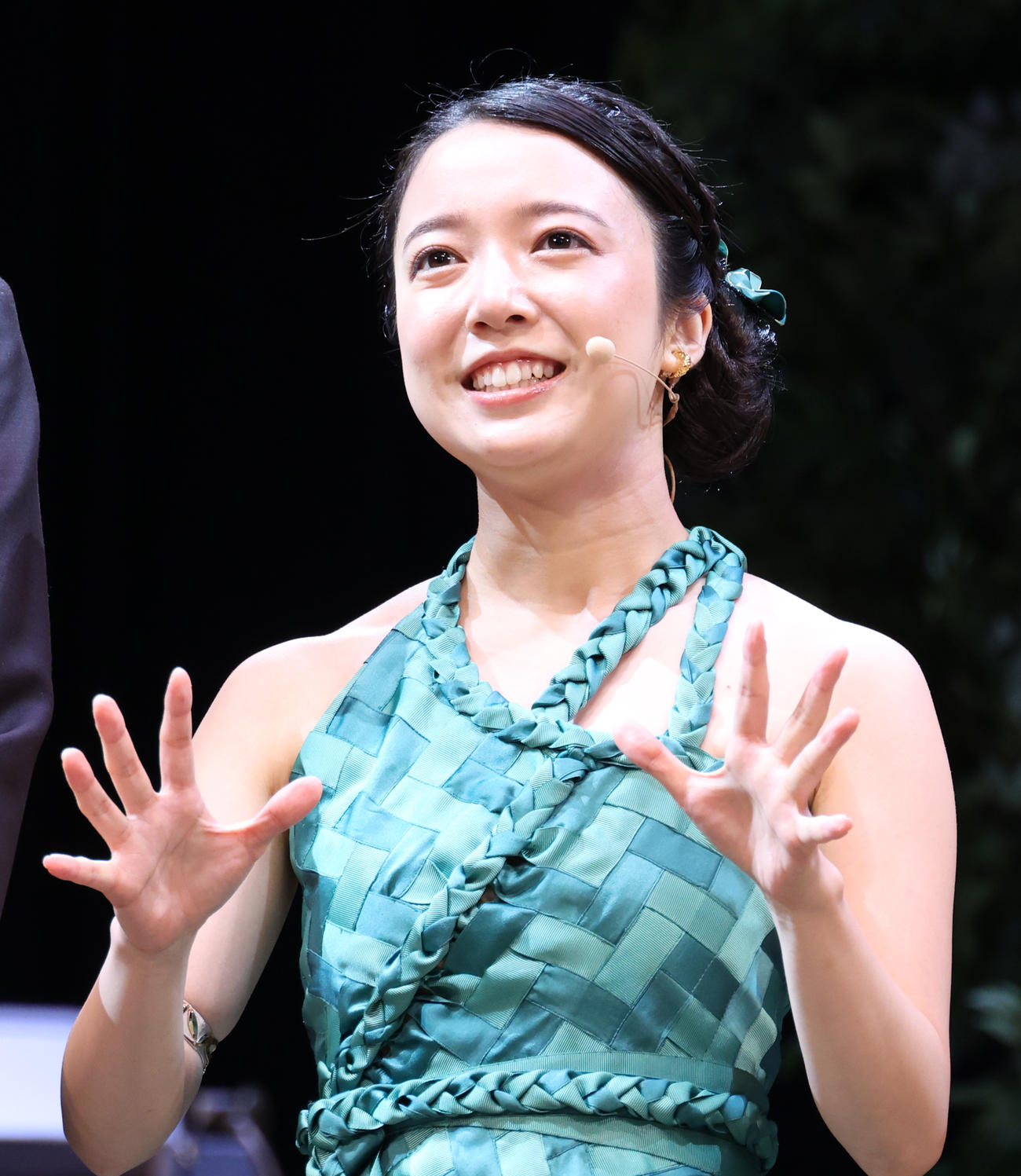 ミュージカル「ナイツ・テイル　ー騎士物語ー」開幕記念会見を行う上白石萌音（撮影・中島郁夫）