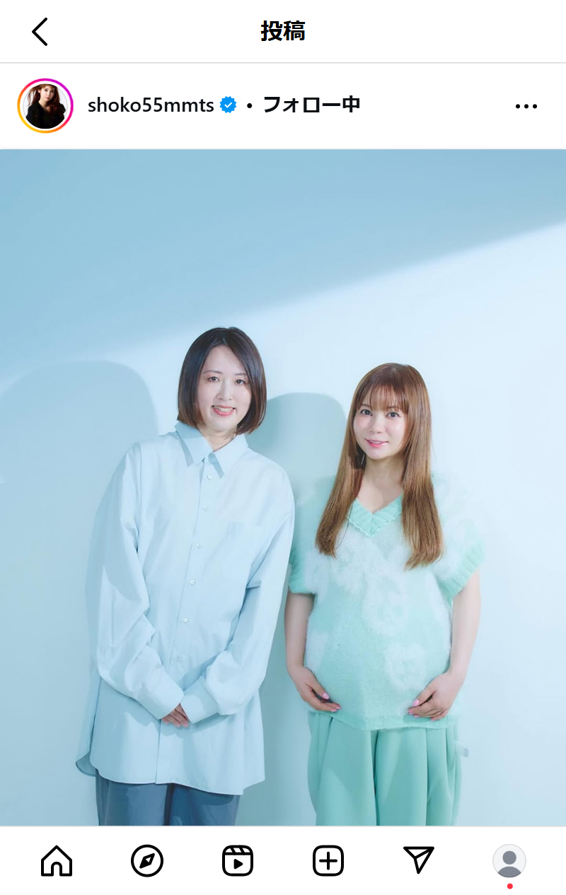 中川翔子のインスタグラムから