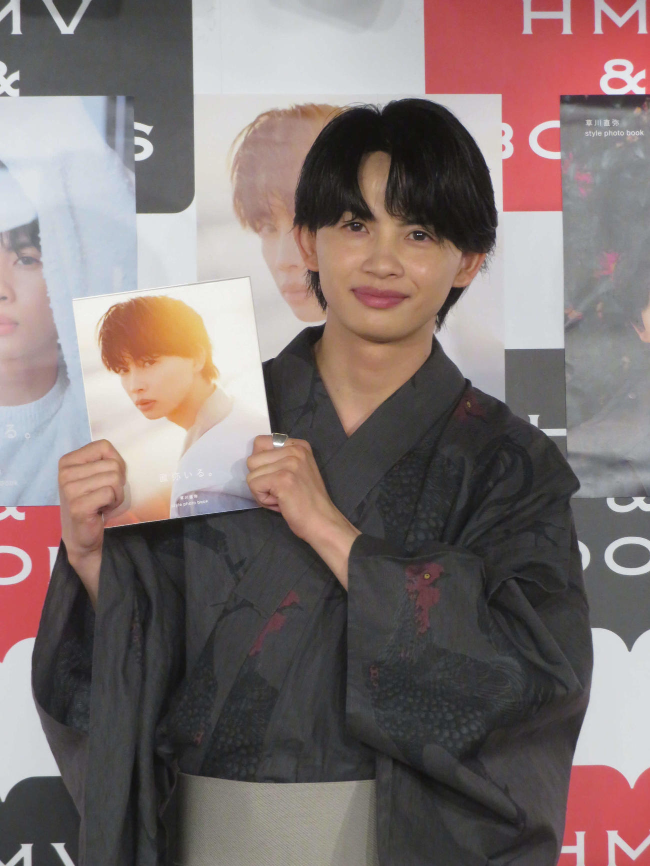 初スタイルフォトブック「直弥いる。」発売記念イベントに出席した草川直弥（撮影・川田和博）