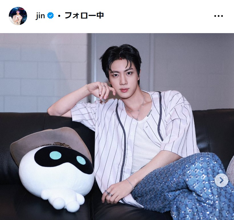 JINのインスタグラムから