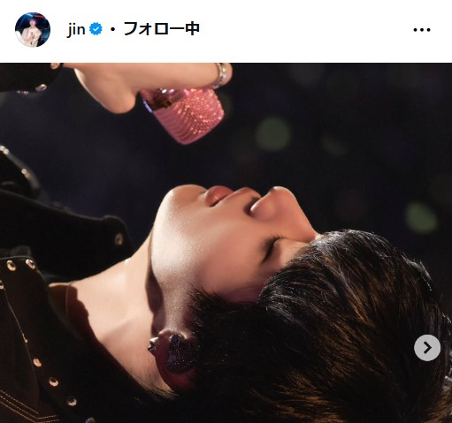 JINのインスタグラムから