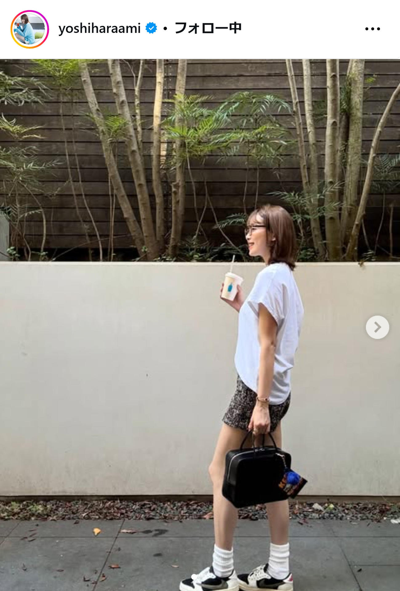 良原安美アナウンサーのインスタグラムから