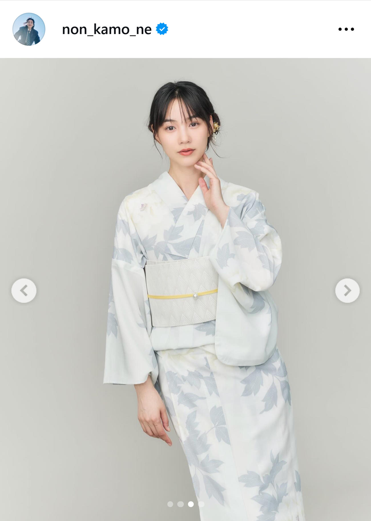 のんのインスタグラムから