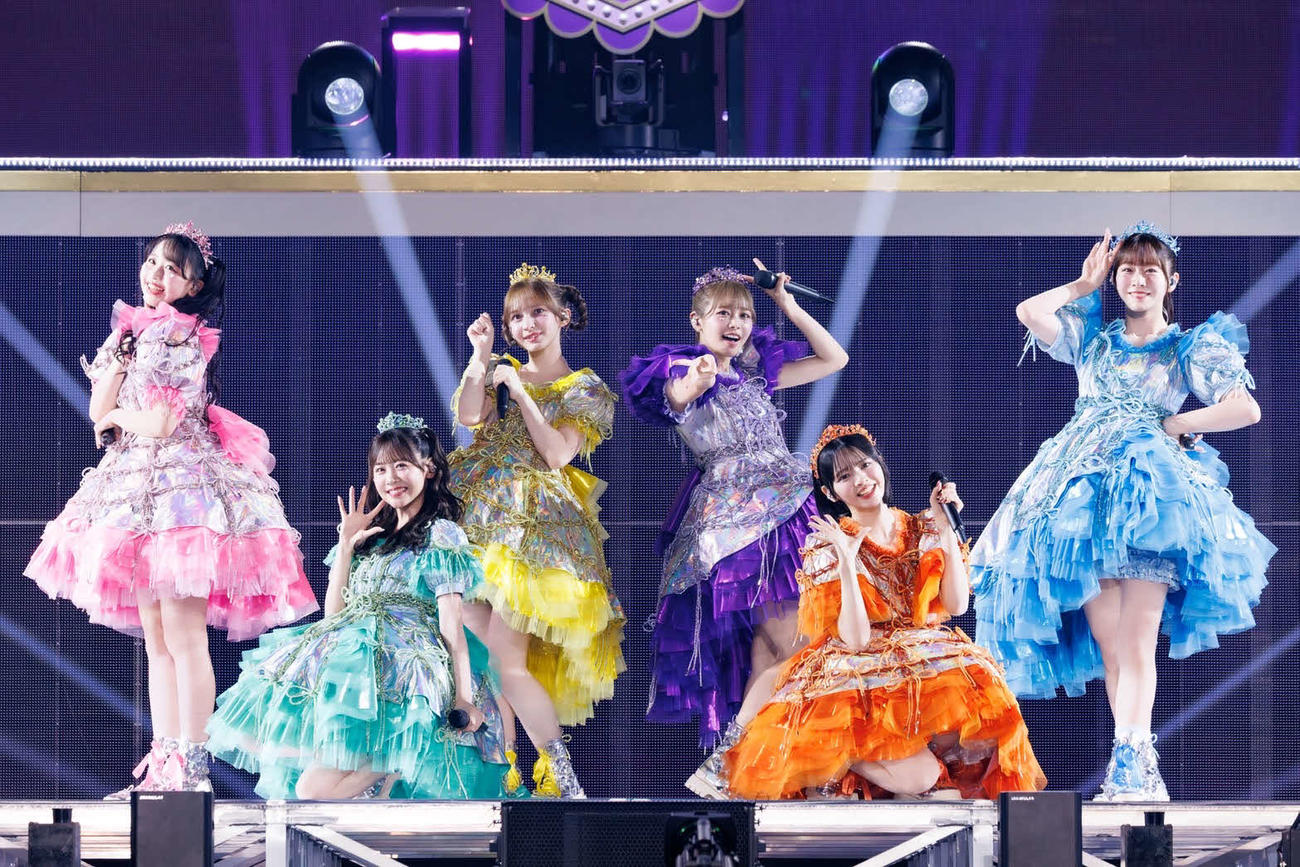3周年記念ライブの千秋楽公演を行ったFRUITS ZIPPER（ヨシモリユウナ氏撮影）