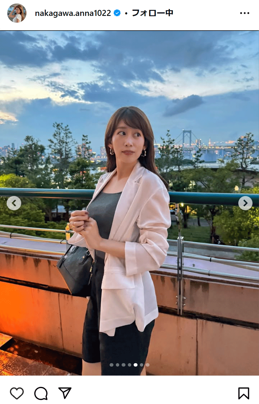 中川安奈のインスタグラムから