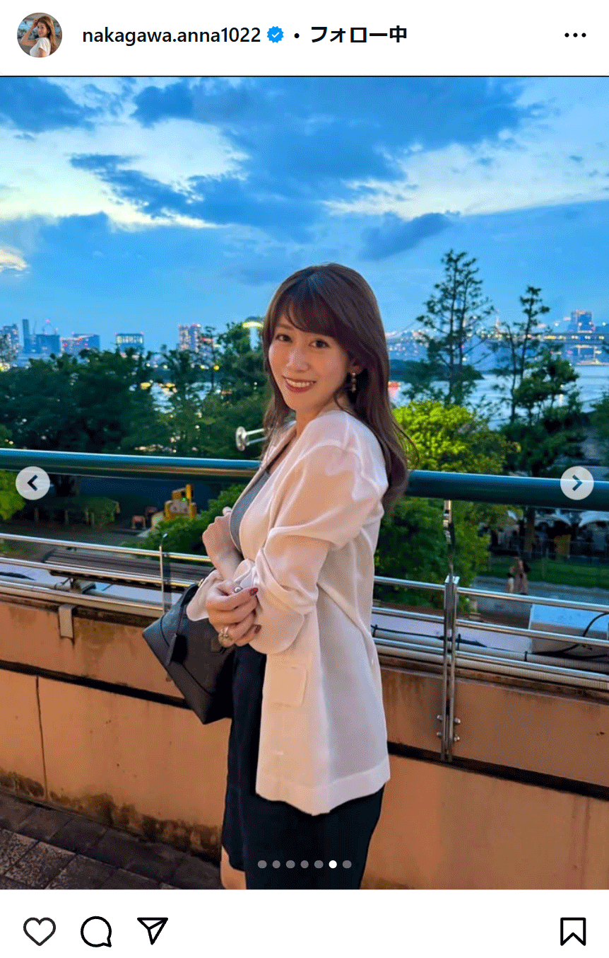 中川安奈のインスタグラムから