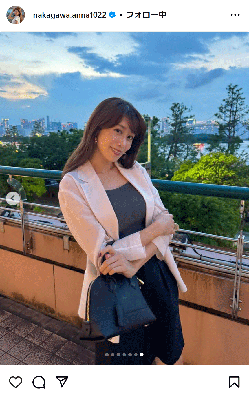 中川安奈のインスタグラムから