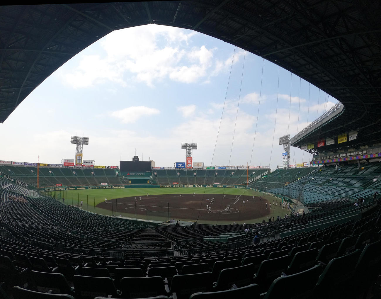 甲子園球場の全景（2025年8月1日）