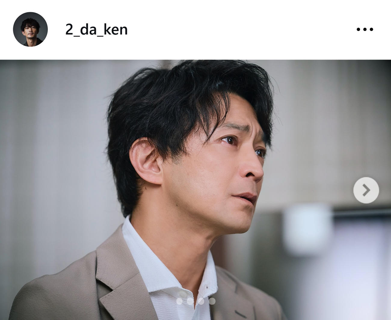 日曜劇場「19番目のカルテ」に出演した津田健次郎（津田健次郎のインスタグラムから）
