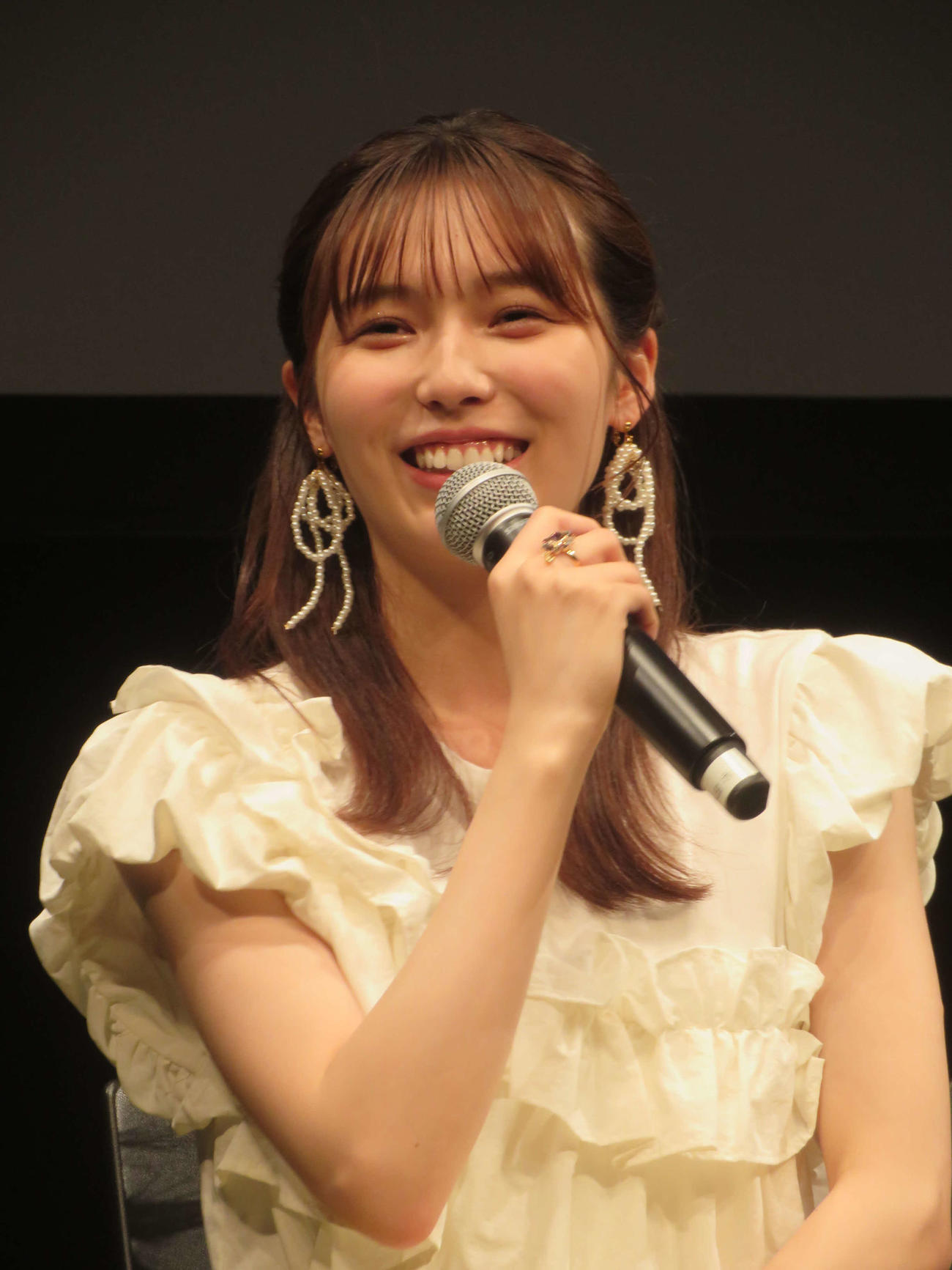 MBSドラマ「私の彼が姉の夫になった理由」トークイベントに出席した秋田汐梨（撮影・川田和博）