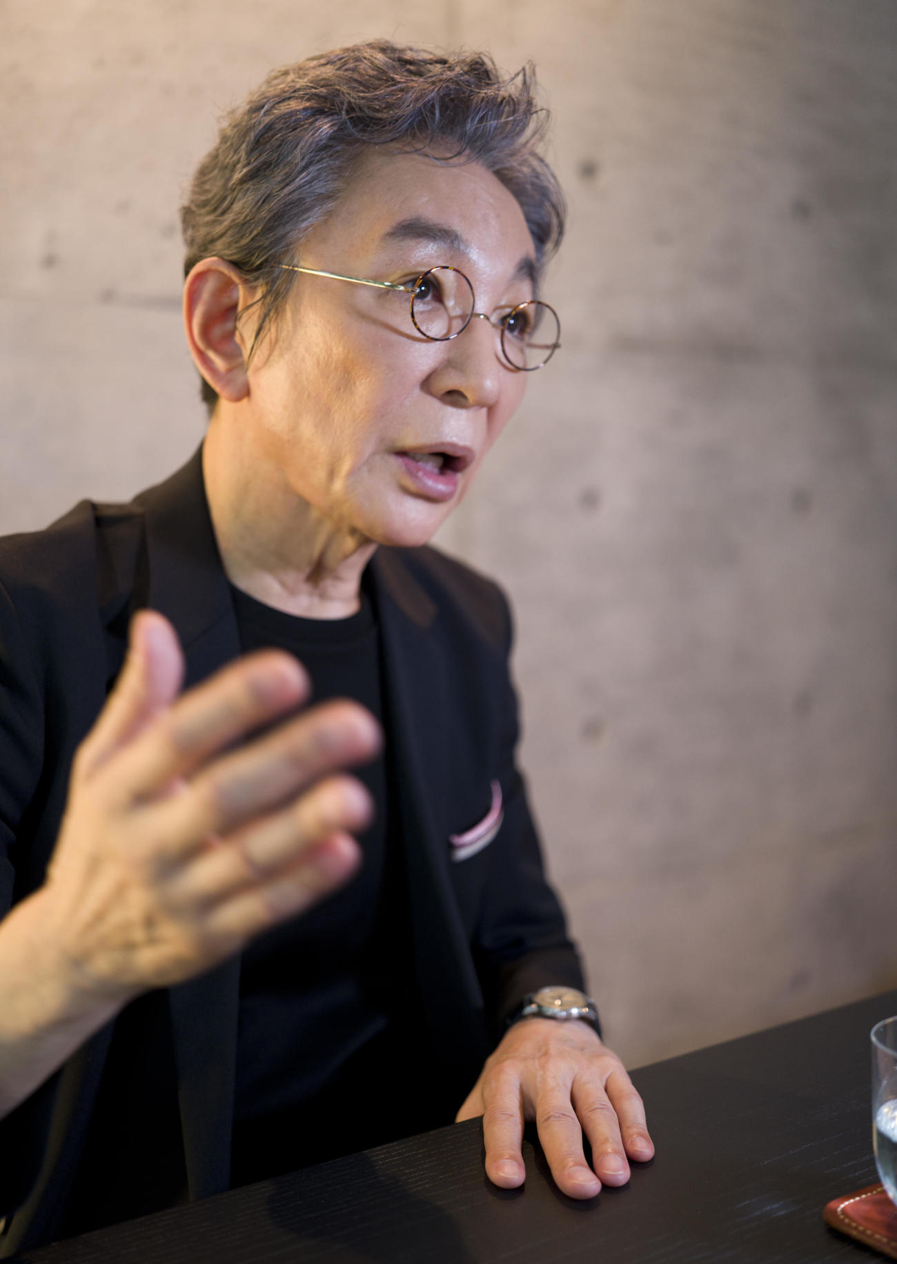 9年ぶりインタビューもトークの切れとスピードは全く変わらぬ古舘伊知郎（撮影・中島郁夫）