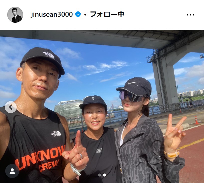 SEANのインスタグラムから