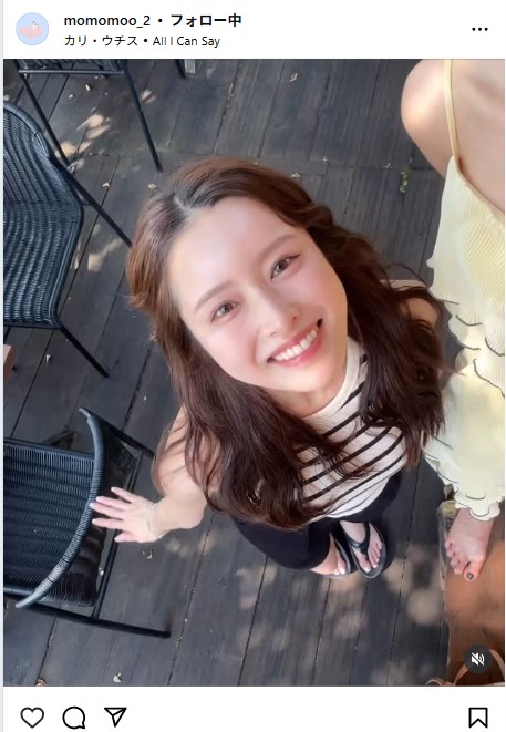 新山桃子のインスタグラムから