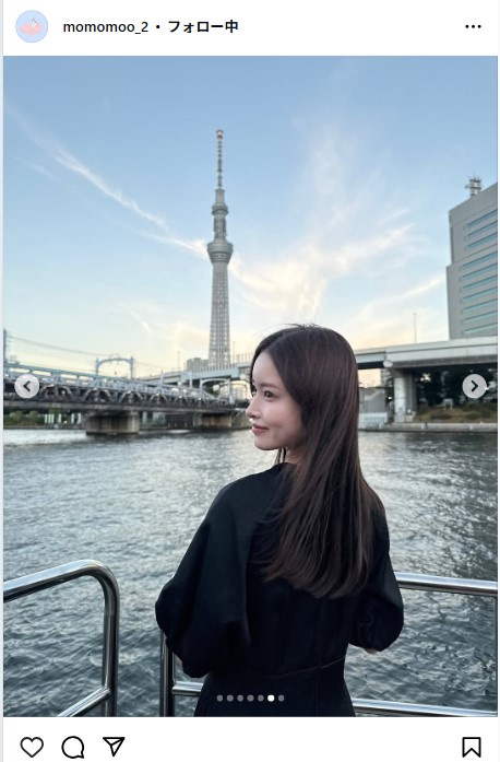 新山桃子のインスタグラムから