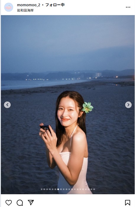 新山桃子のインスタグラムから