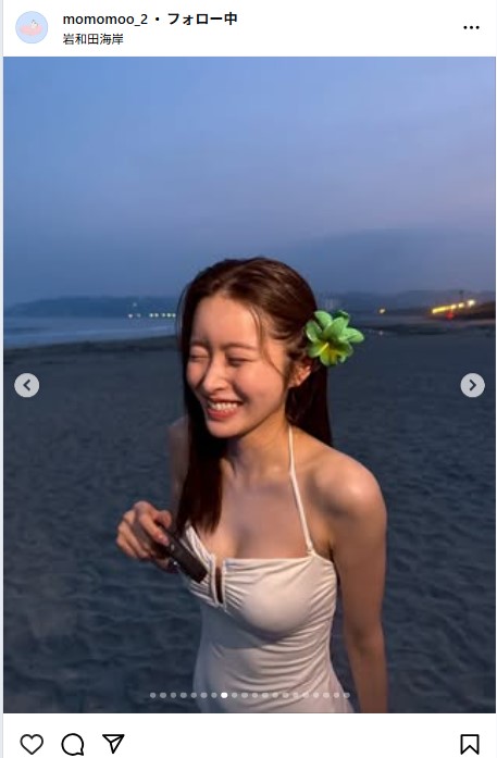 新山桃子のインスタグラムから