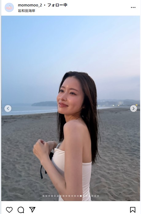 新山桃子のインスタグラムから