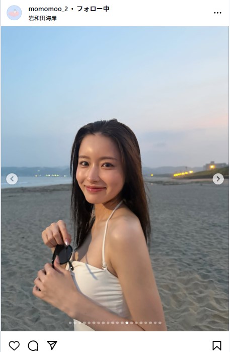 新山桃子のインスタグラムから