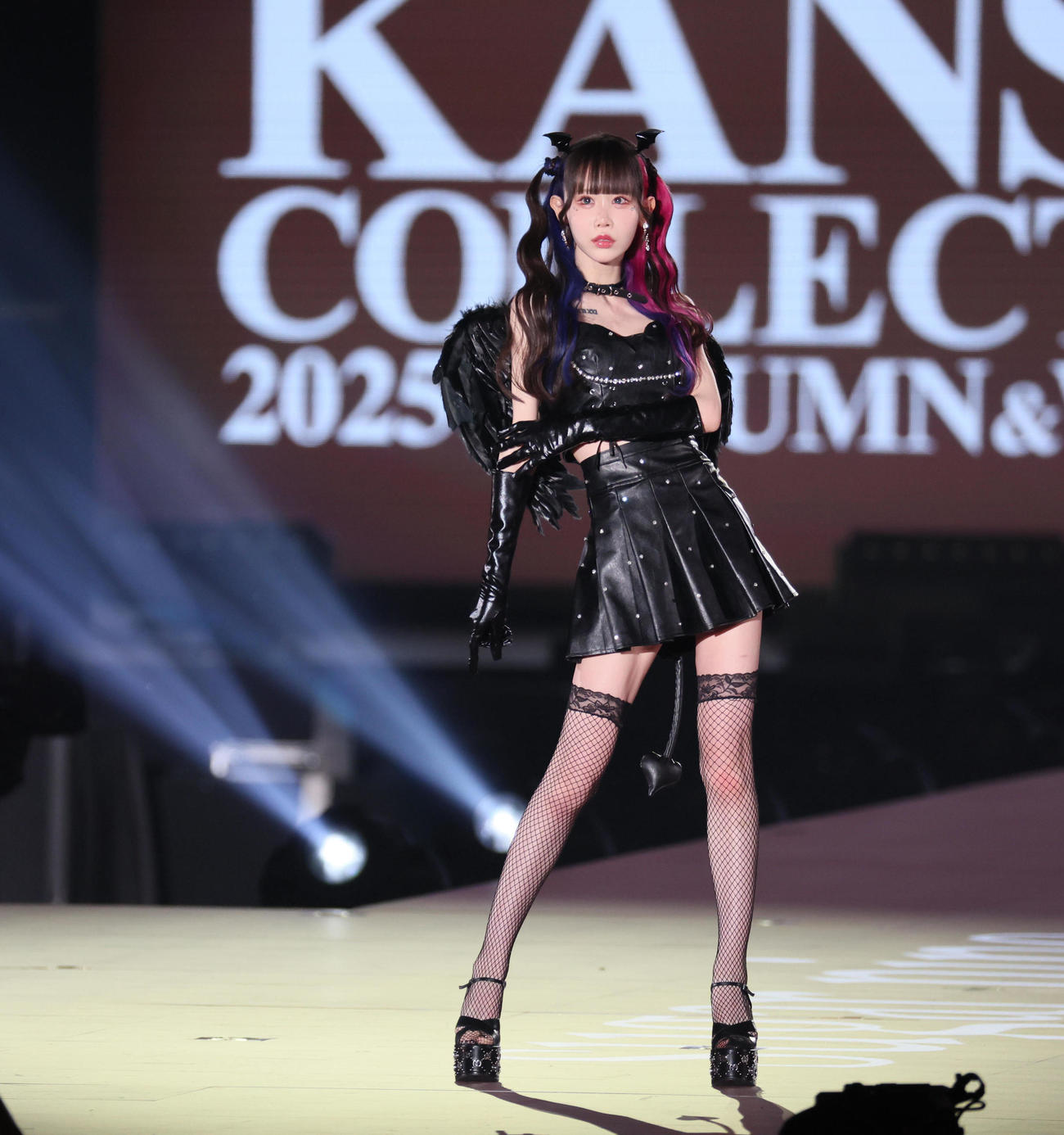 関西コレクションに出演したゆりにゃ（撮影・宮崎幸一)