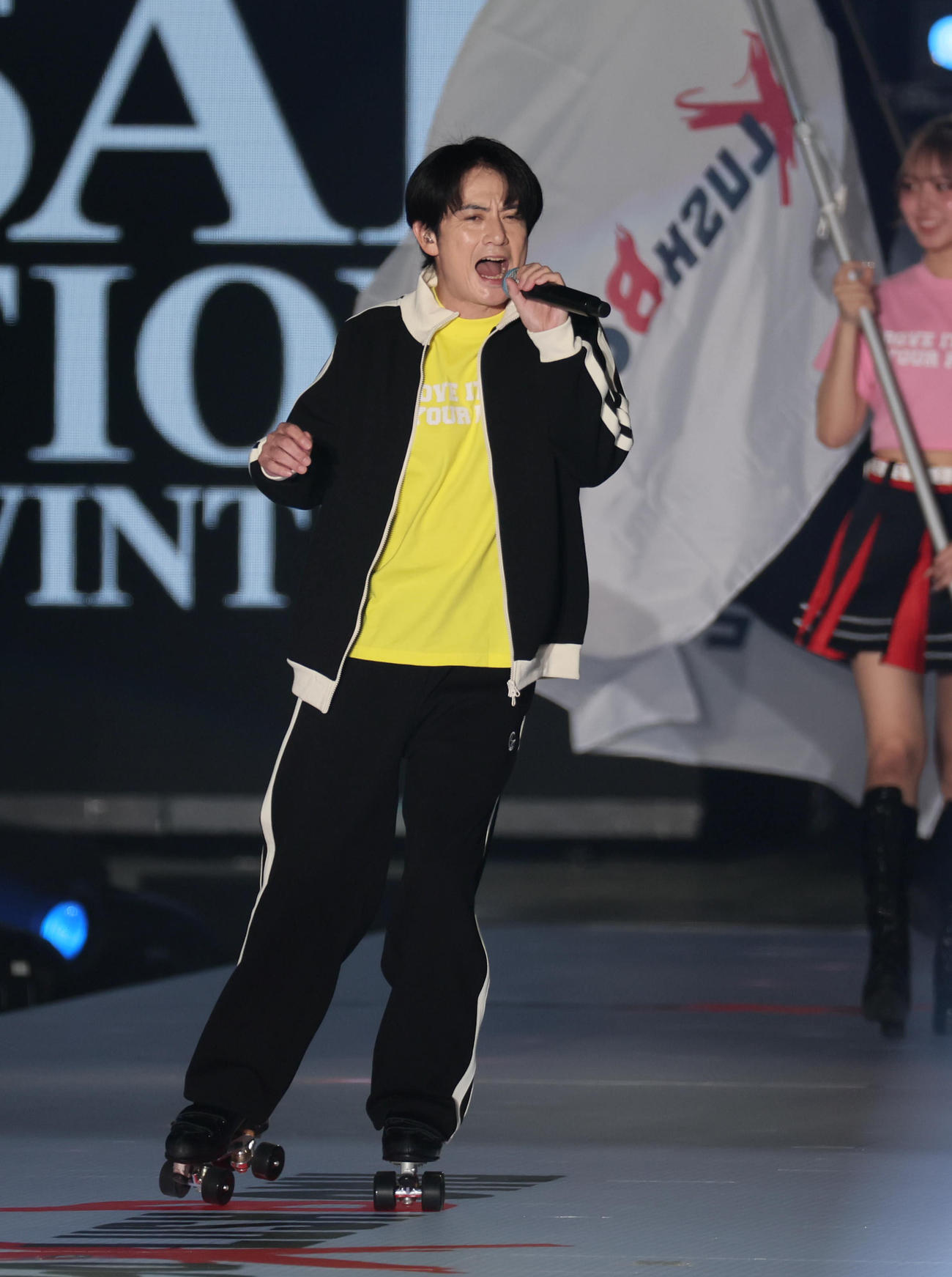 関西コレクションに出演した佐藤アツヒロ（撮影・宮崎幸一)