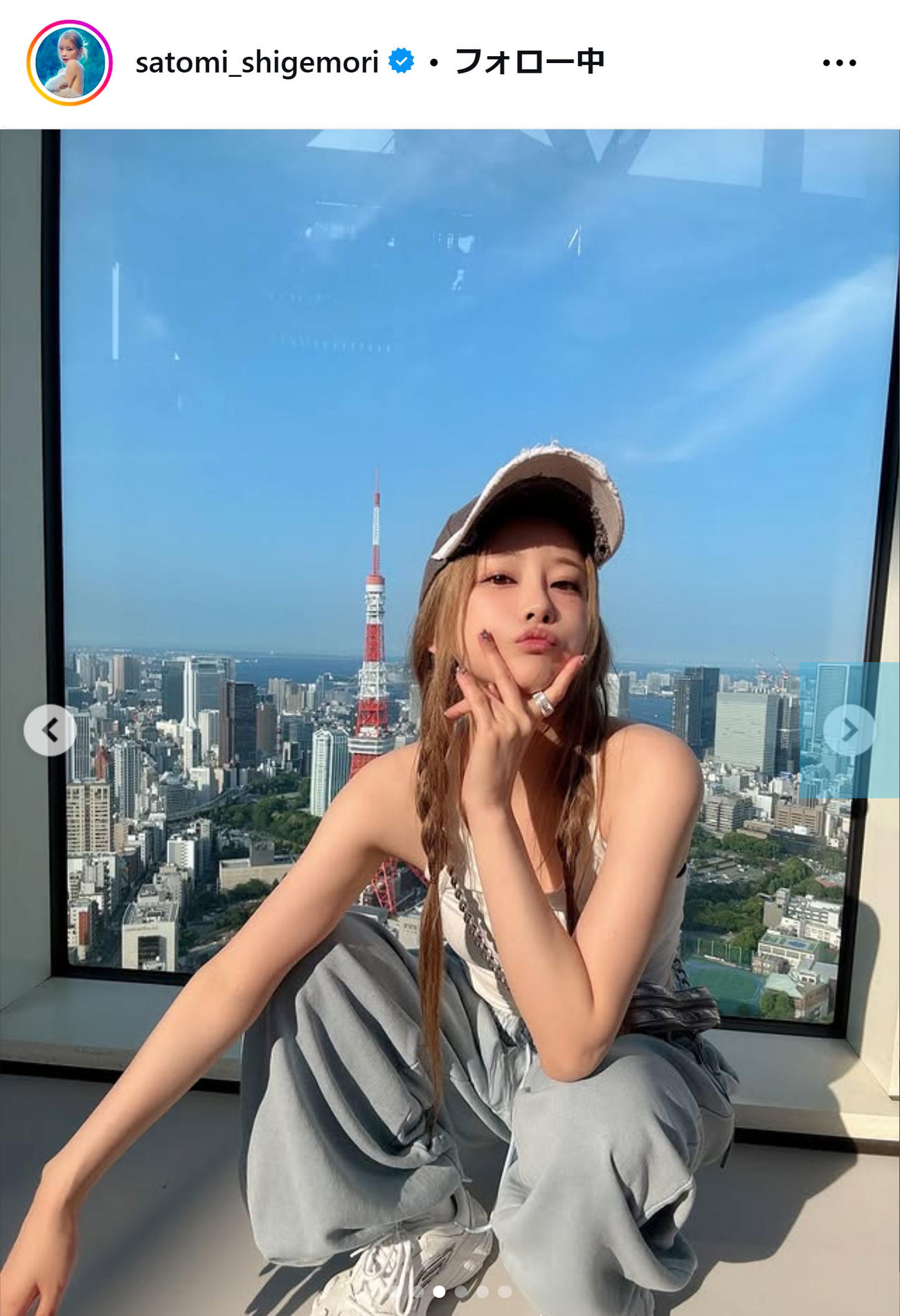 重盛さとみのインスタグラムから