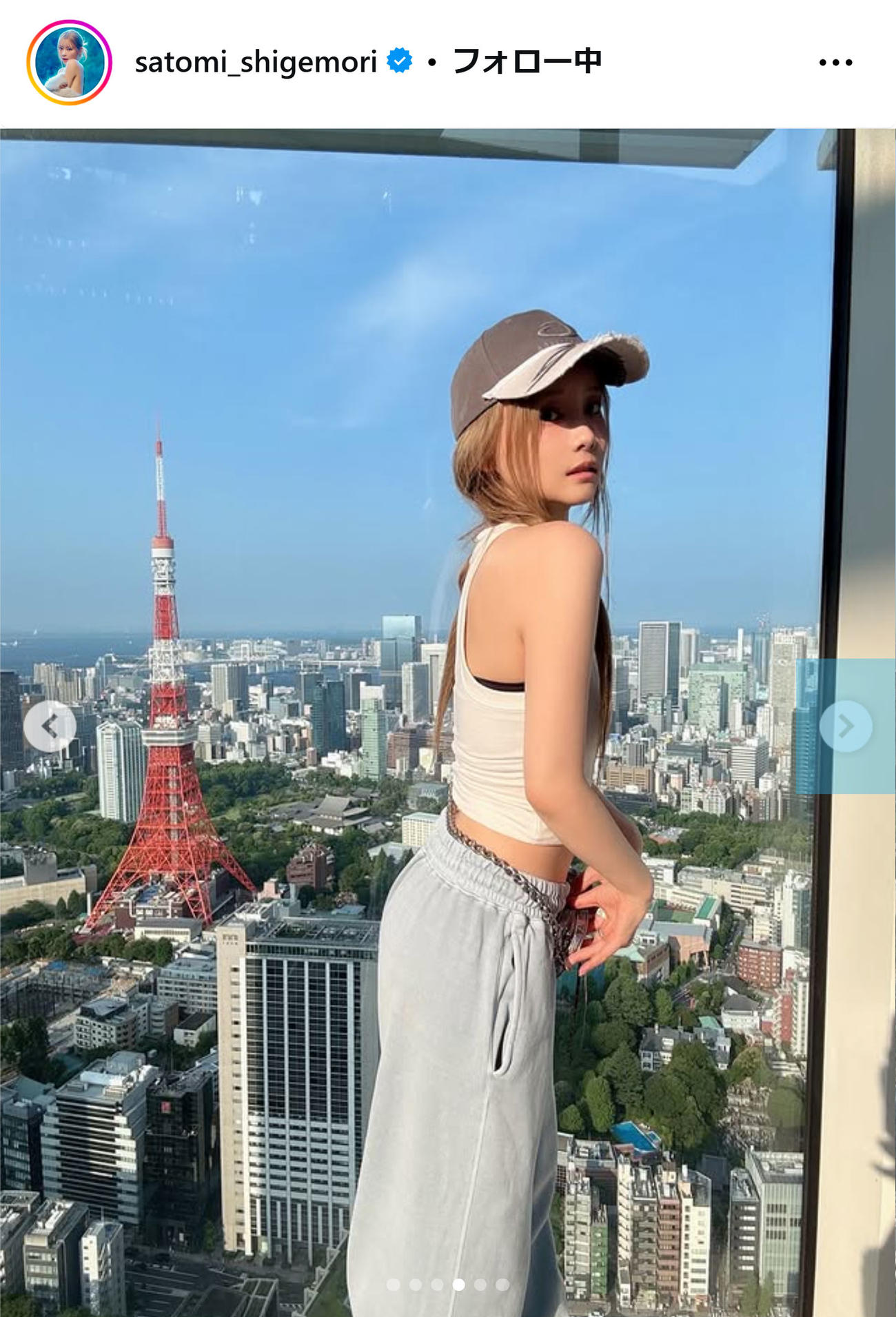 重盛さとみのインスタグラムから