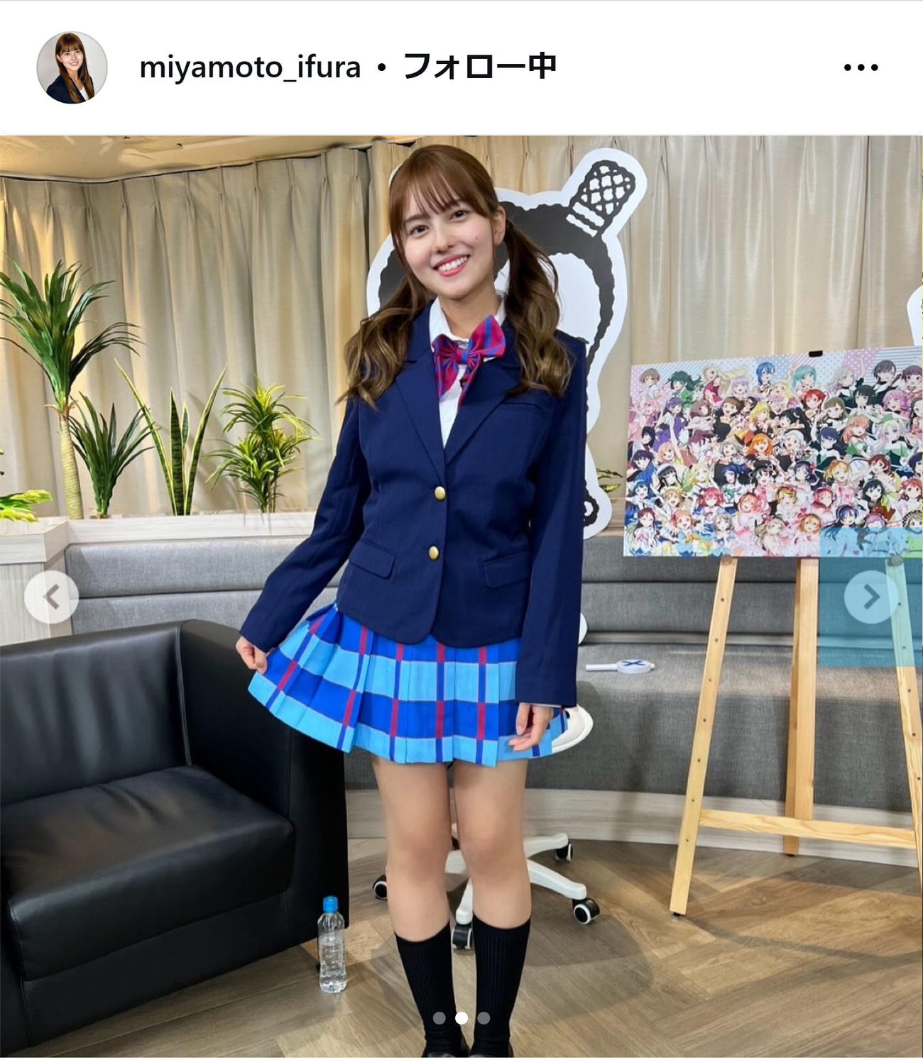 宮本夢羅アナのインスタグラムから