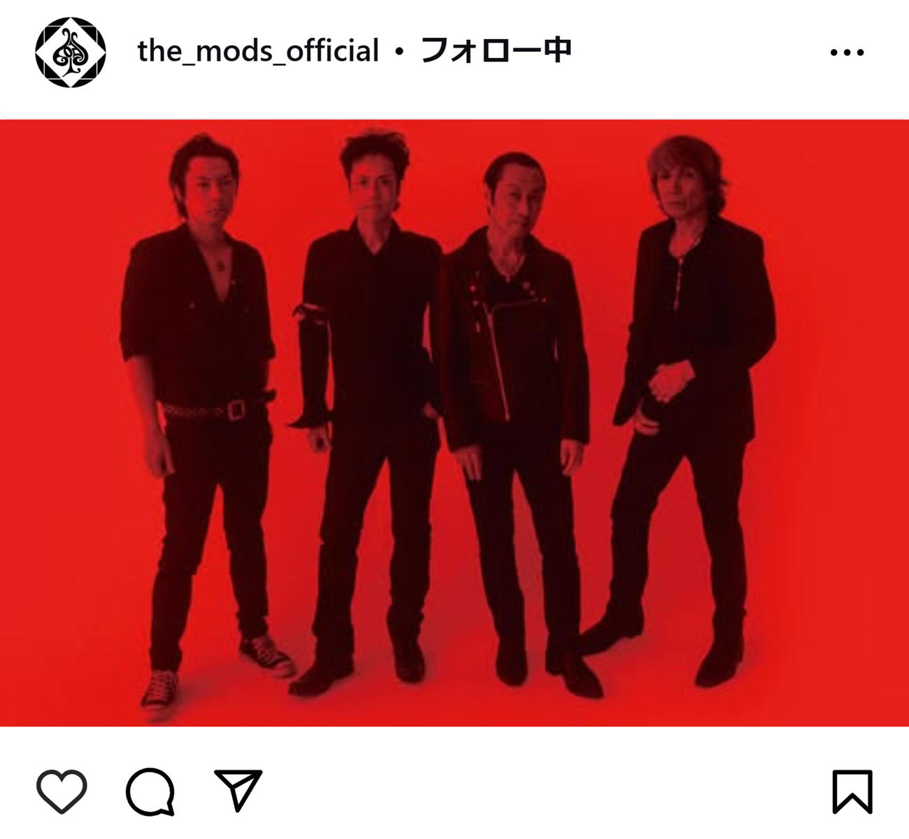 THE MODSのインスタグラムから