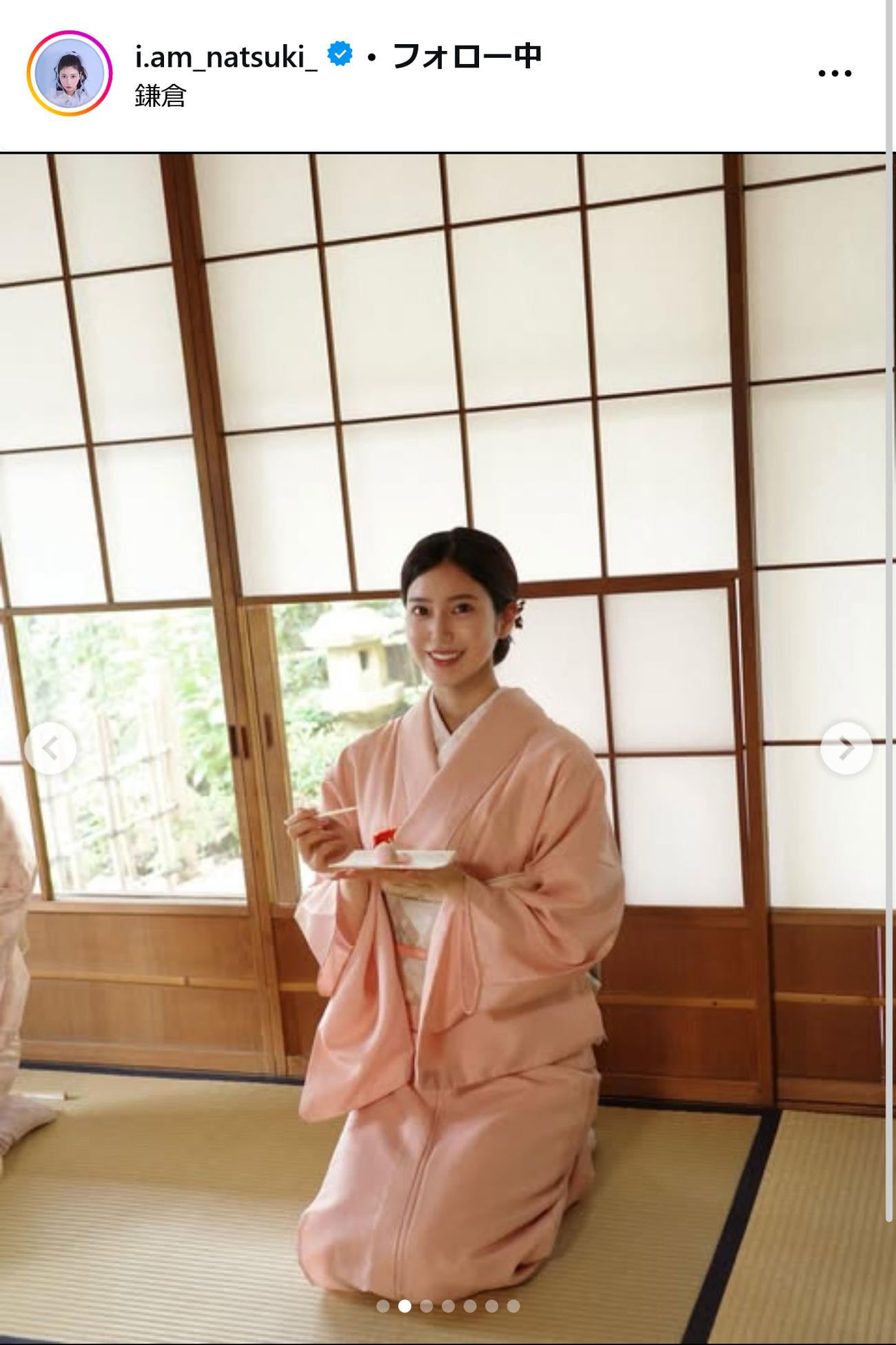 阿部なつきインスタグラムから