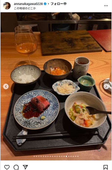 中川杏奈のインスタグラムから