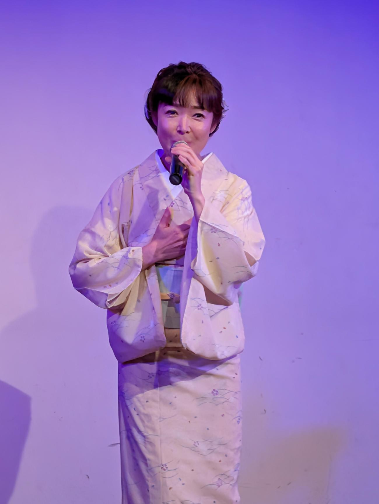 恒例のファンクラブ会員向けのランチショーを行った田川寿美