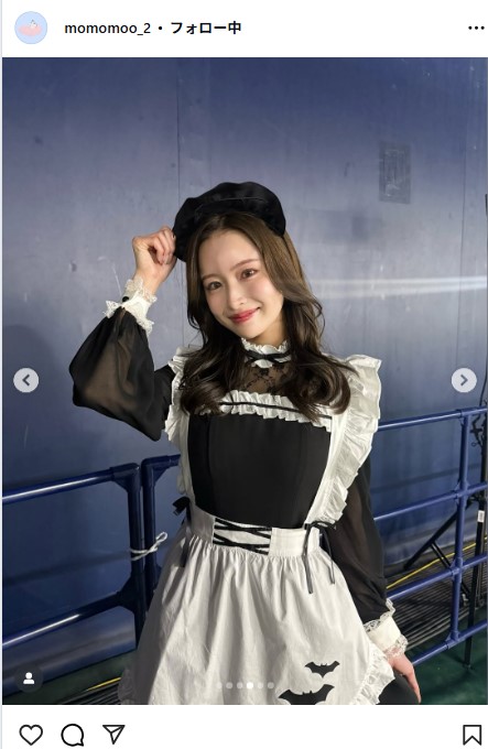 新山桃子のインスタグラムから