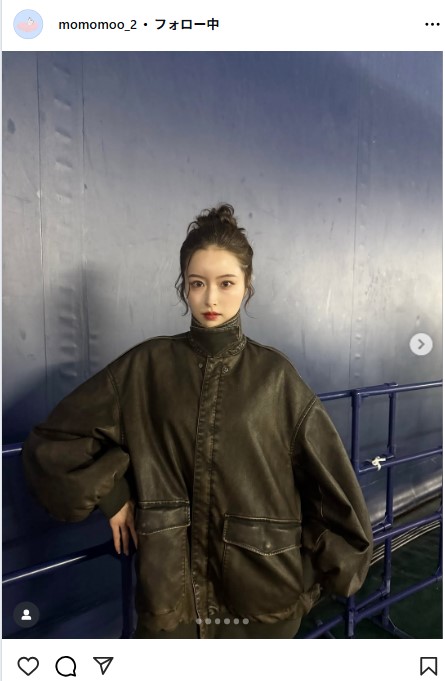 新山桃子のインスタグラムから