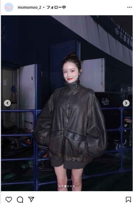 新山桃子のインスタグラムから