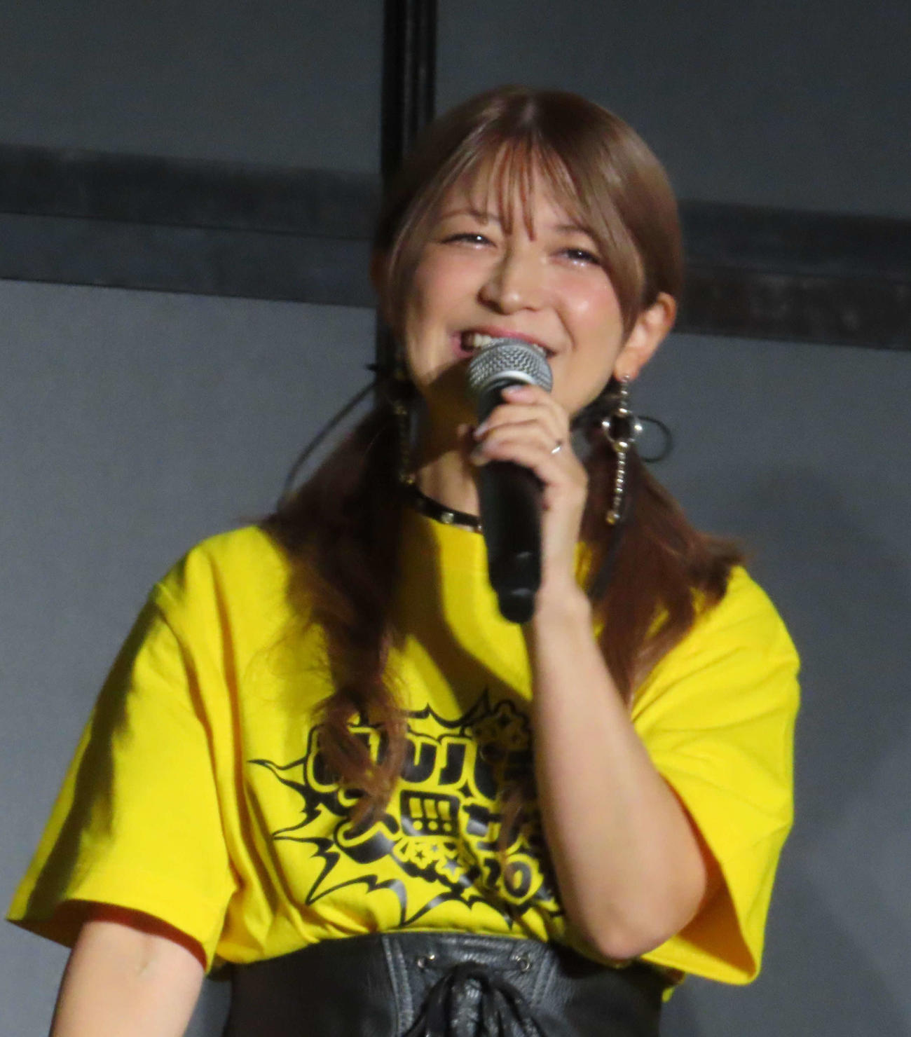 「みんなのパチンコ・パチスロサミット2025」のステージに登壇した矢口真里（撮影・寺本吏輝）
