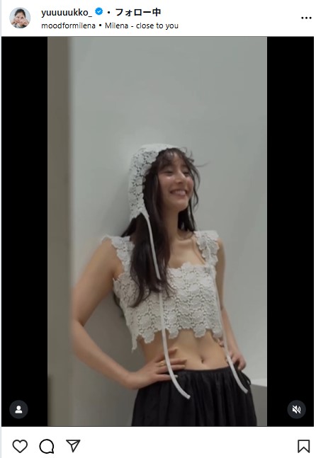 新木優子のインスタグラムから