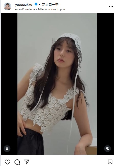 新木優子のインスタグラムから
