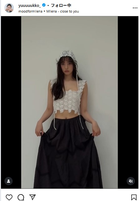 新木優子のインスタグラムから