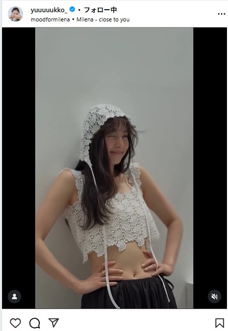 新木優子のインスタグラムから