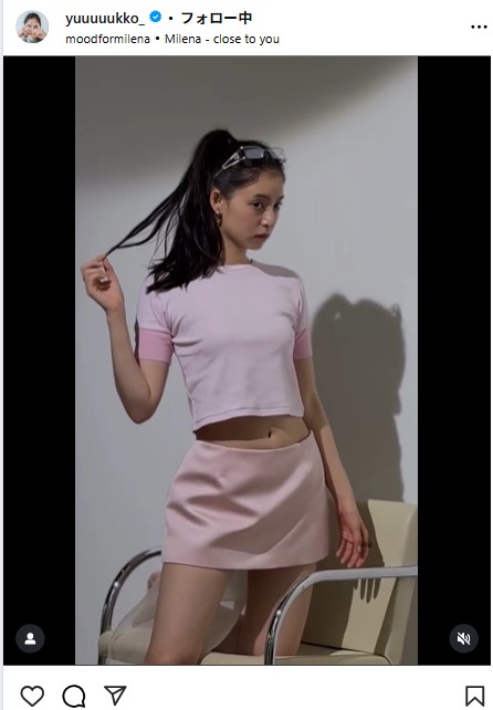 新木優子のインスタグラムから