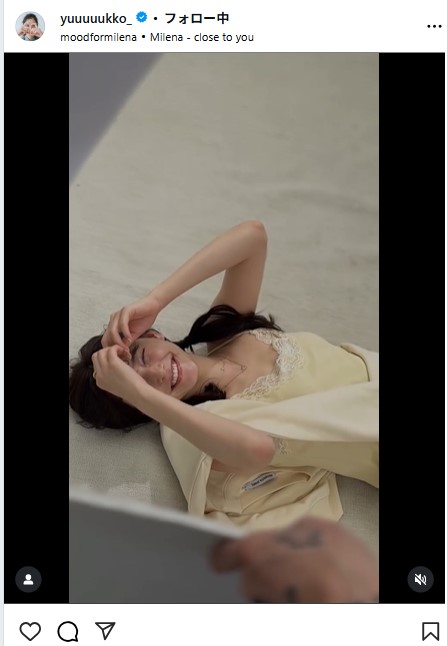 新木優子のインスタグラムから