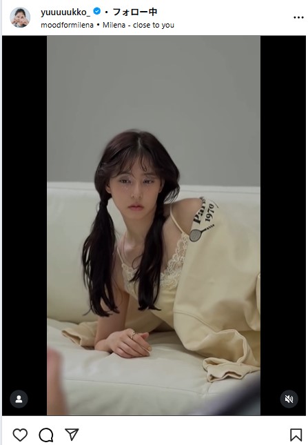 新木優子のインスタグラムから