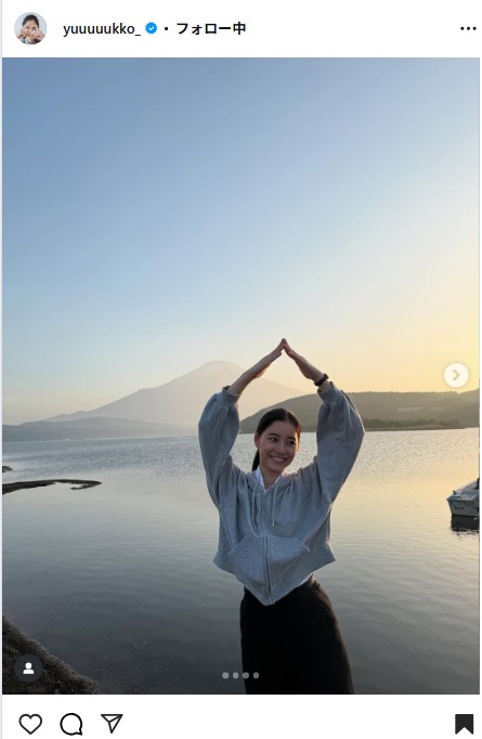 新木優子のインスタグラムから