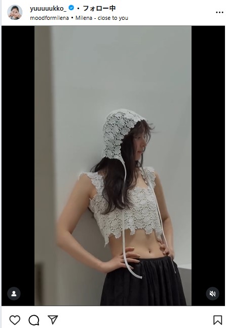 新木優子のインスタグラムから