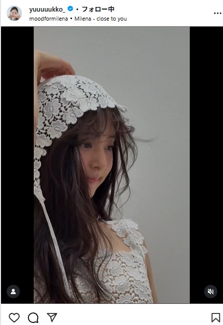 新木優子のインスタグラムから