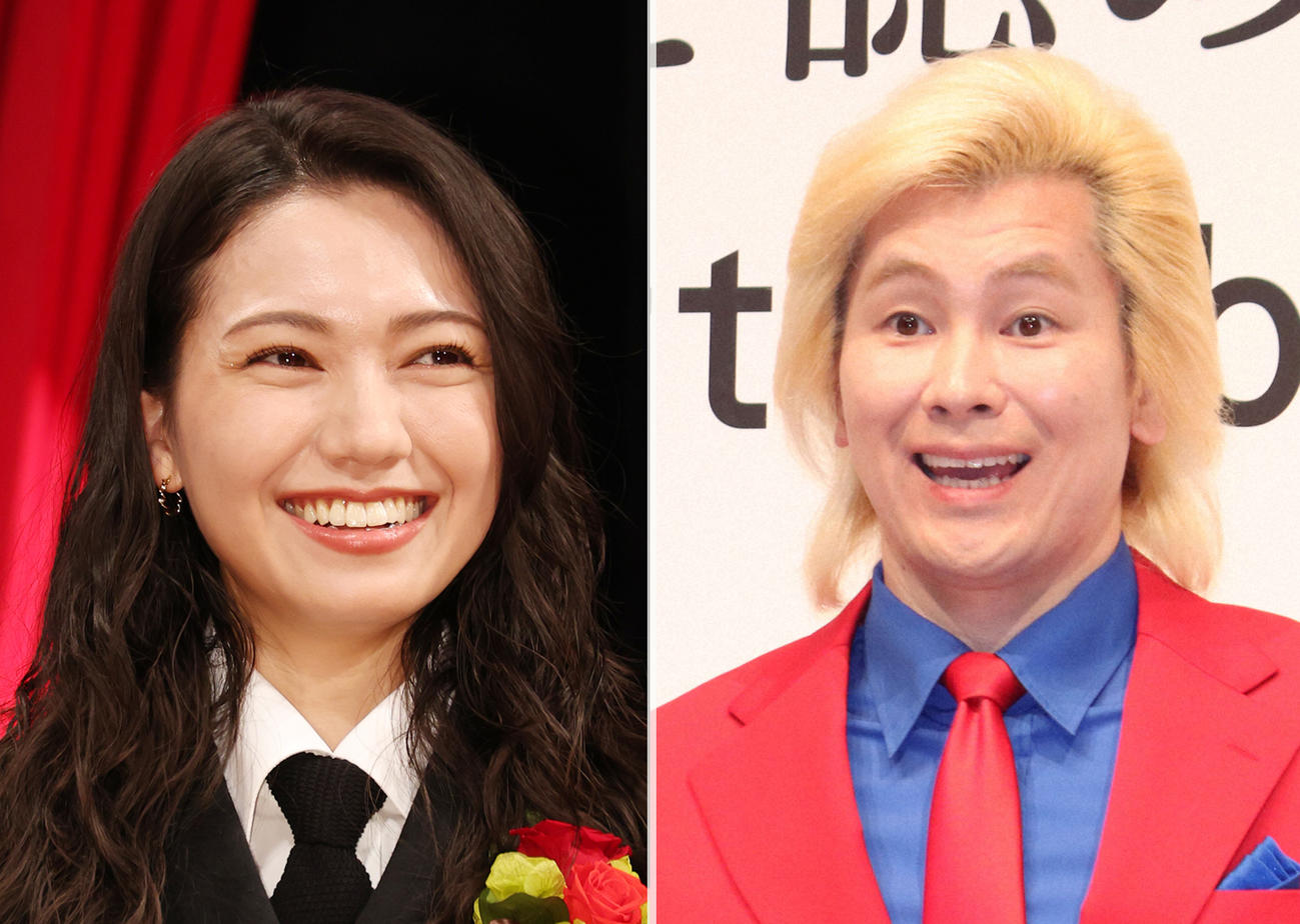 二階堂ふみ（左）とカズレーザー