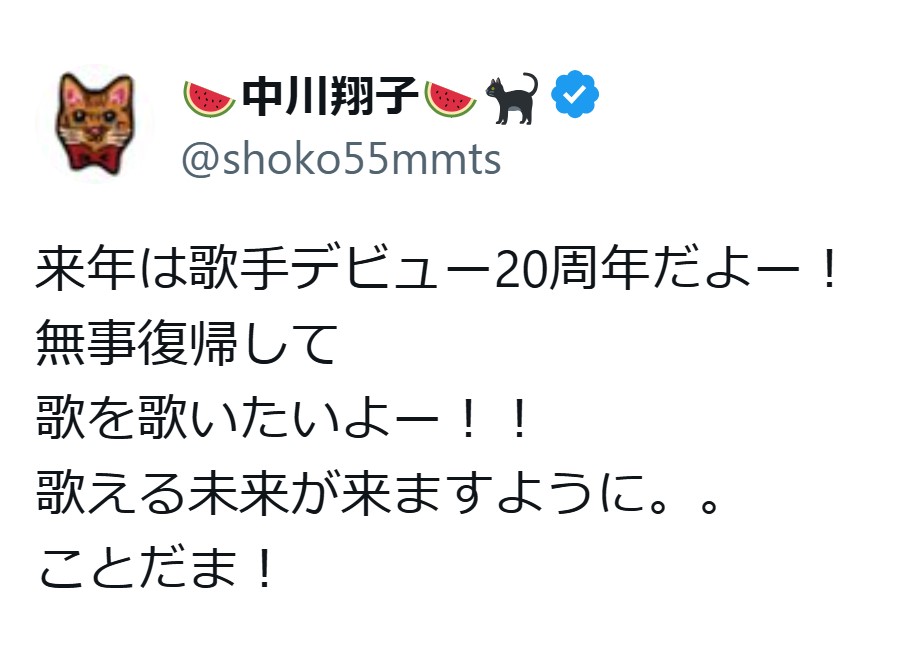 中川翔子のXから