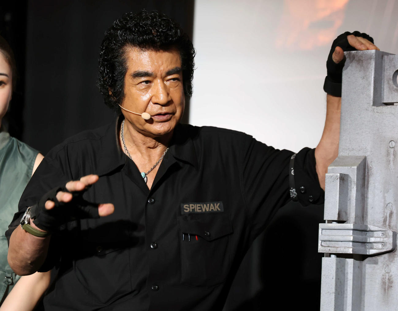 「エイリアン：アース」配信直前イベントに登壇し、作品の感想を述べた藤岡弘、（撮影・山本朝陽）