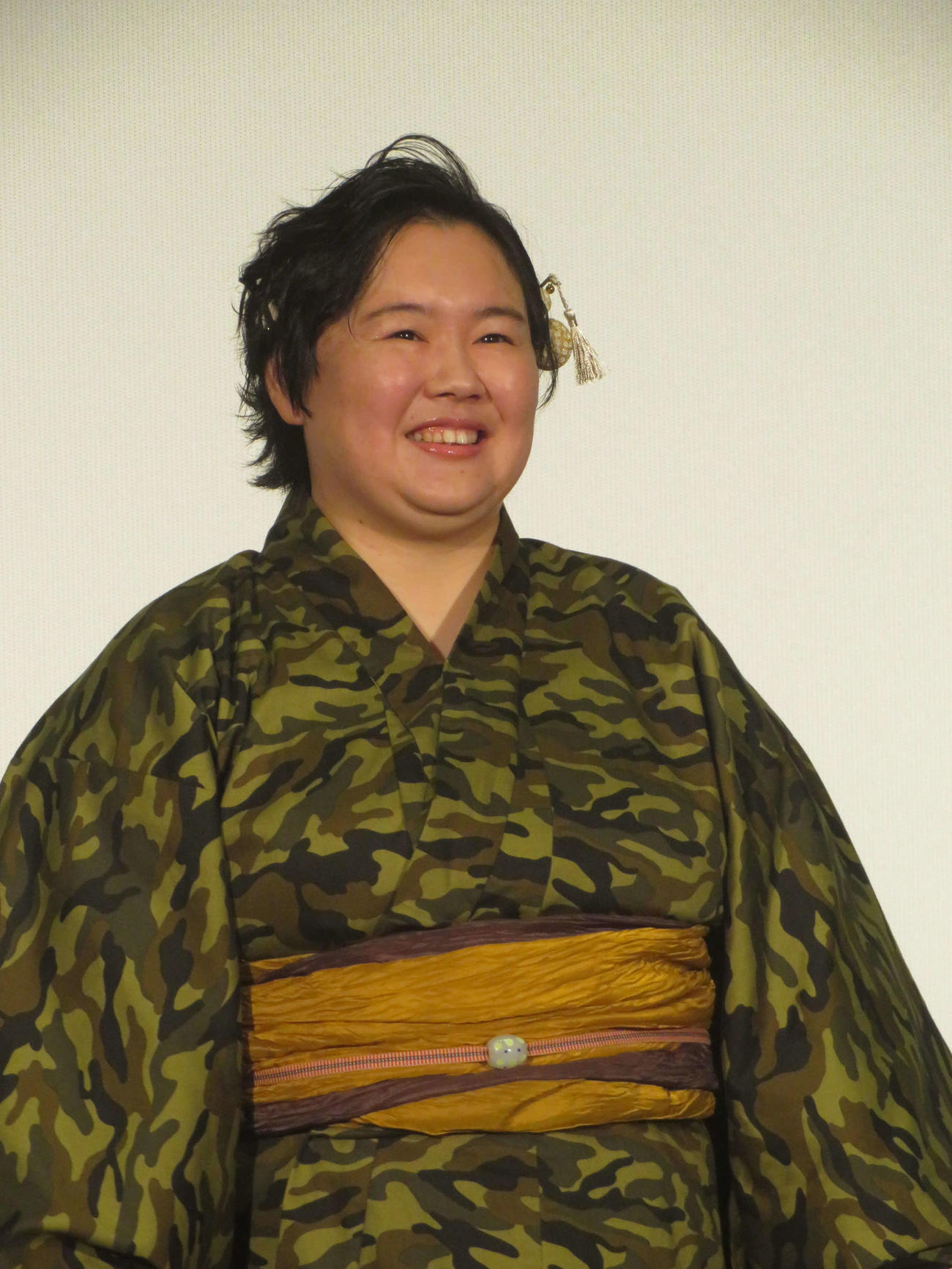 映画「ジュラシック・ワールド／復活の大地」大ヒット記念新ジュラ夏祭りイベントに出席したやす子（撮影・川田和博）