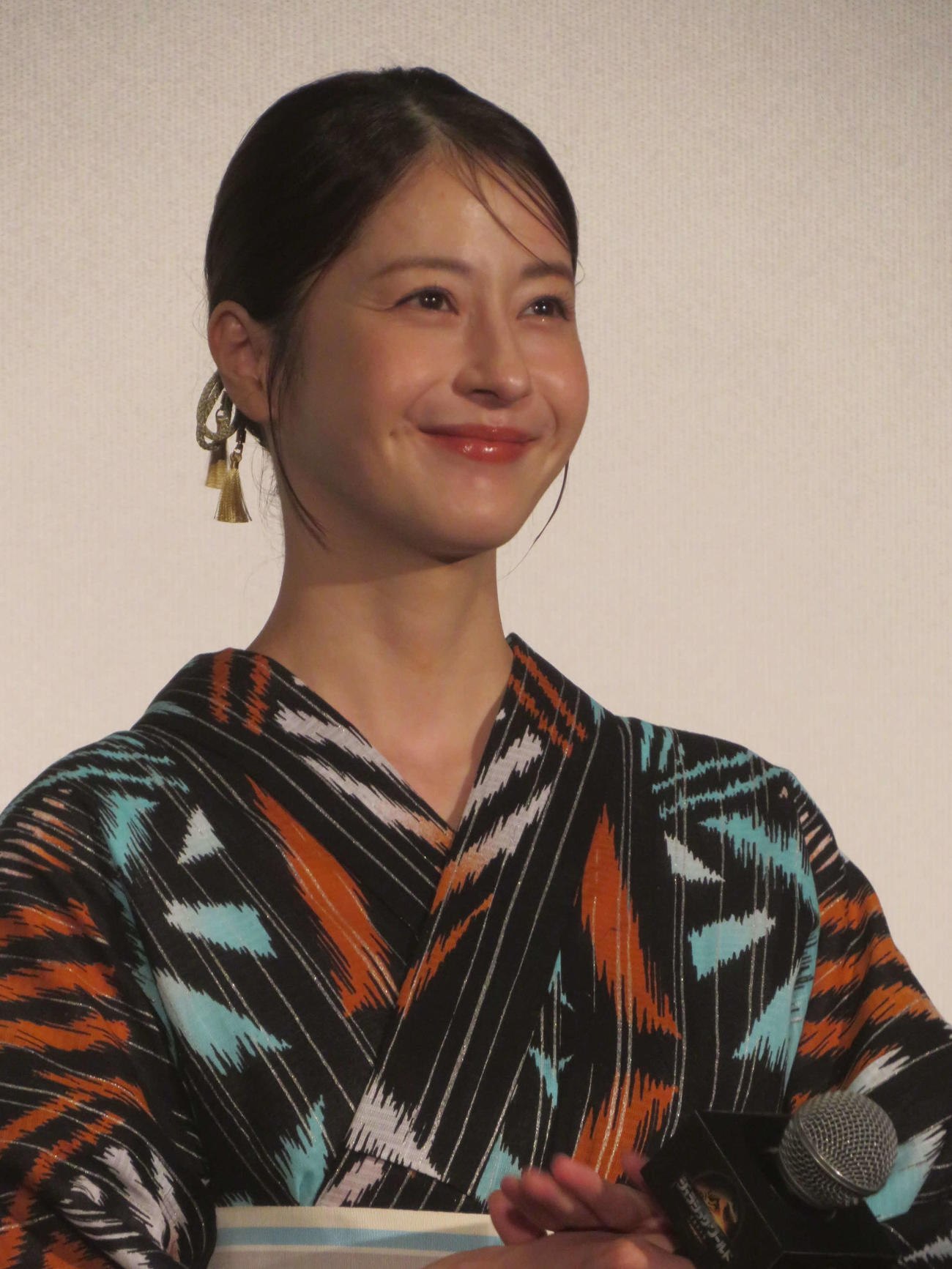 映画「ジュラシック・ワールド／復活の大地」大ヒット記念新ジュラ夏祭りイベントに出席した松本若菜（撮影・川田和博）